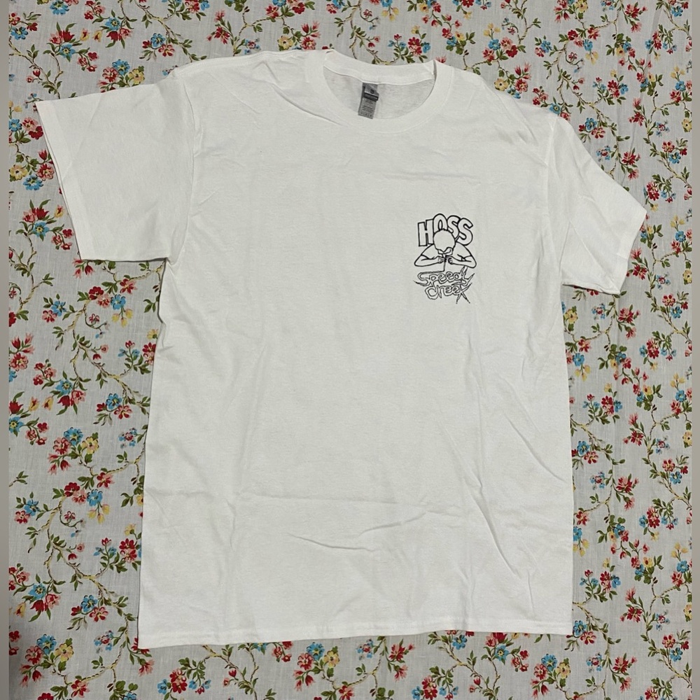 New Hoss Leather t shirt. Only have a handful left, Speedy Creek.